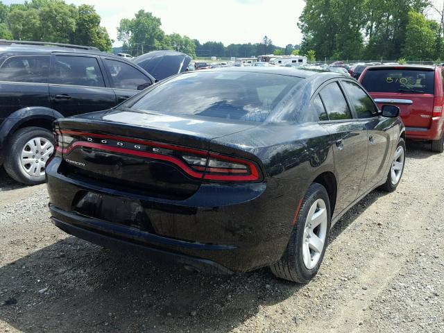 2C3CDXAG1FH841467 - 2015 DODGE CHARGER PO BLACK photo 4