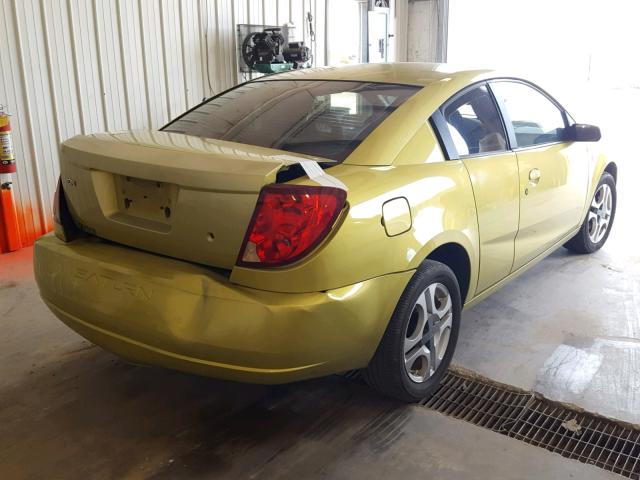1G8AW12F04Z195071 - 2004 SATURN ION LEVEL YELLOW photo 4
