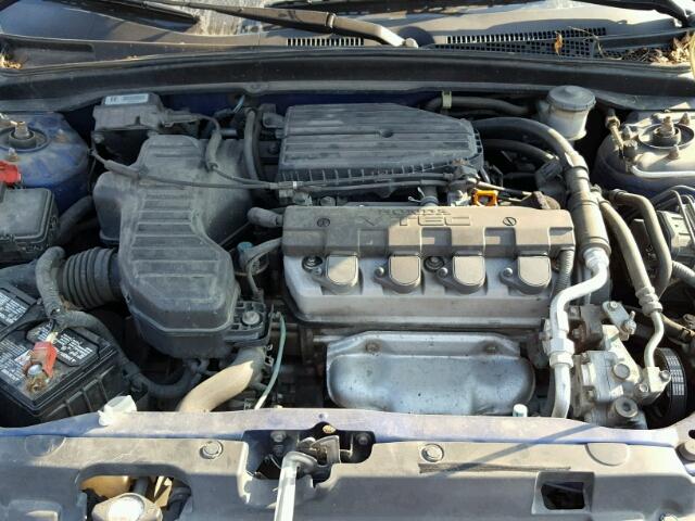 1HGEM22904L040313 - 2004 HONDA CIVIC BLUE photo 7