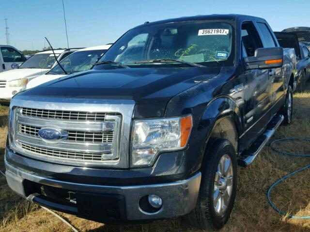 1FTFW1CT9DKE69697 - 2013 FORD F150 BLACK photo 2