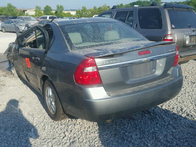 1G1ZT54855F188961 - 2005 CHEVROLET MALIBU LS ნაცრისფერი ფოტო 3