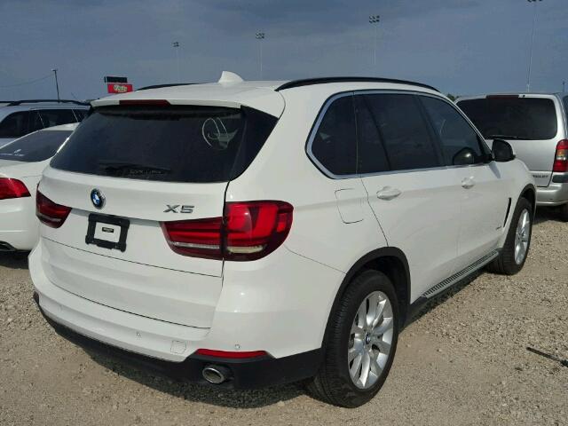 5UXKR2C5XG0R71436 - 2016 BMW X5 WHITE photo 4