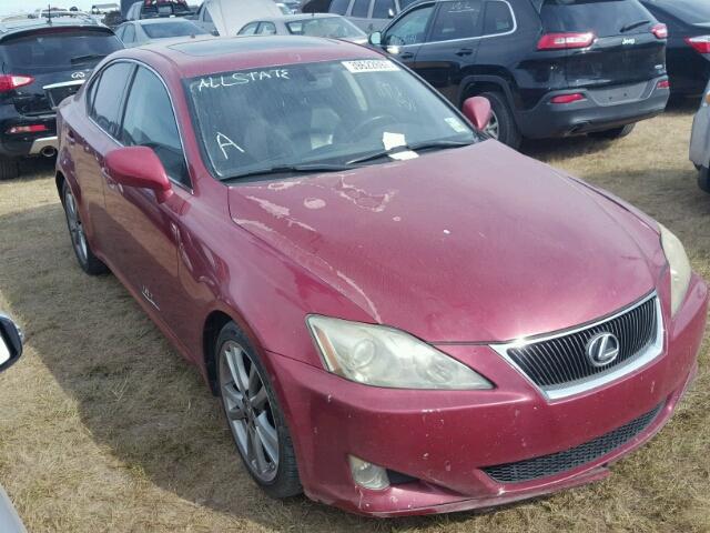 JTHBK262785051211 - 2008 LEXUS IS RED photo 1