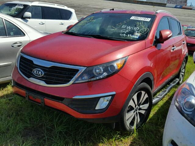 KNDPC3A20C7341031 - 2012 KIA SPORTAGE MAROON photo 2