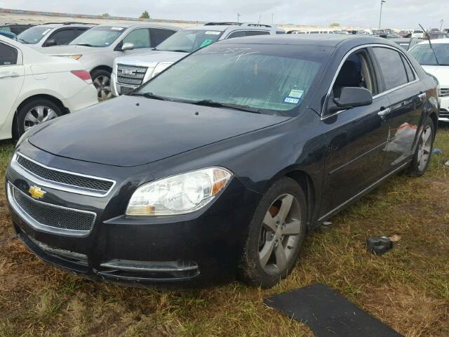 1G1ZC5E04CF161398 - 2012 CHEVROLET MALIBU 1LT BLACK photo 2