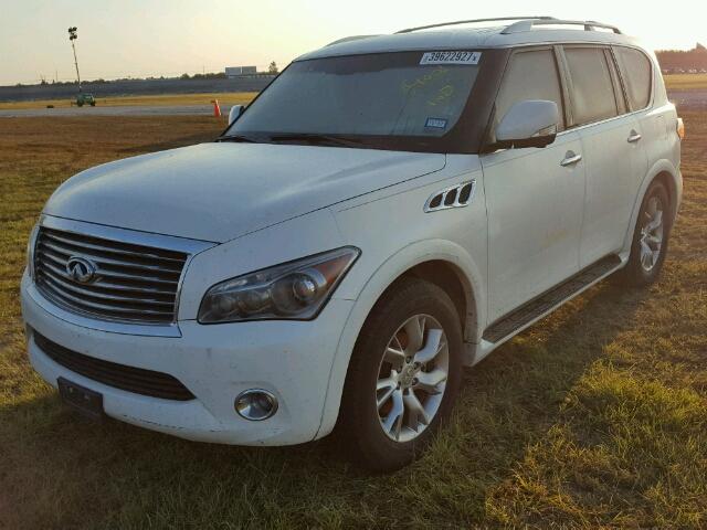 JN8AZ2NEXB9007275 - 2011 INFINITI QX56 WHITE photo 2