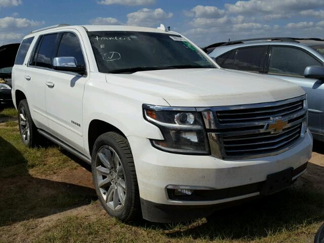 1GNSKCKCXFR556808 - 2015 CHEVROLET TAHOE WHITE photo 1