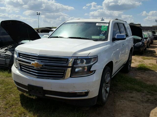 1GNSKCKCXFR556808 - 2015 CHEVROLET TAHOE WHITE photo 2