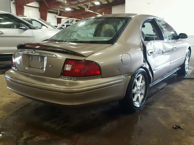 1MEFM50UX2G652549 - 2002 MERCURY SABLE GS TAN photo 4