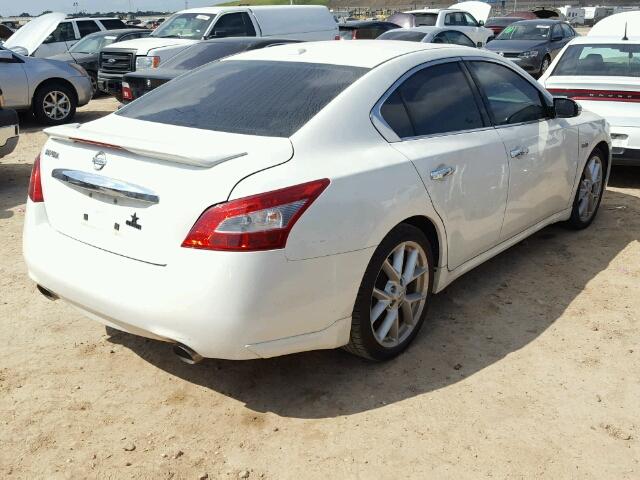 1N4AA51E69C854551 - 2009 NISSAN MAXIMA WHITE photo 4