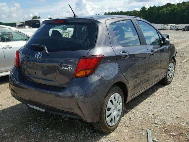 VNKKTUD38HA080544 - 2017 TOYOTA YARIS L GRAY photo 4