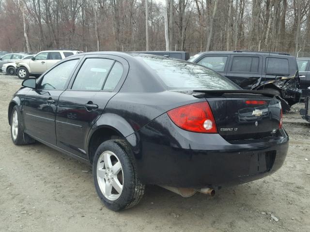 1G1AL58F277262016 - 2007 CHEVROLET COBALT LT BLACK photo 3