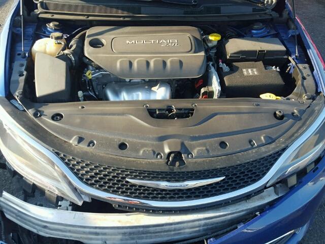 1C3CCCAB6FN630854 - 2015 CHRYSLER 200 LIMITE BLUE photo 7