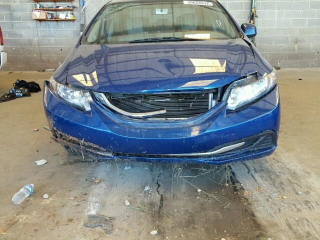 19XFB2F89DE072731 - 2013 HONDA CIVIC EX 蓝色 照片 9