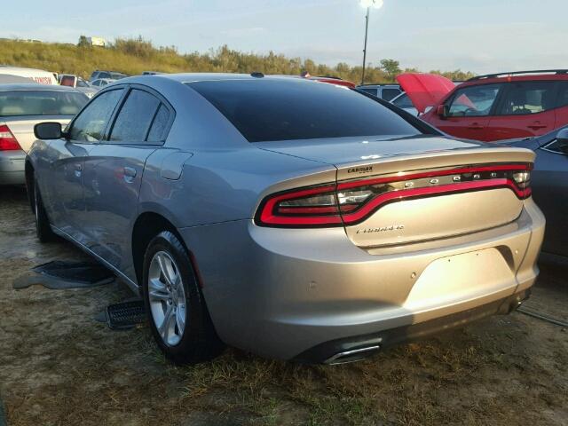 2C3CDXBG3FH751350 - 2015 DODGE CHARGER SE SILVER photo 3