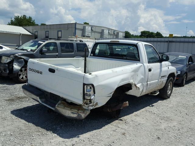 1B7HC16Y11S693437 - 2001 DODGE RAM 1500 WHITE photo 4