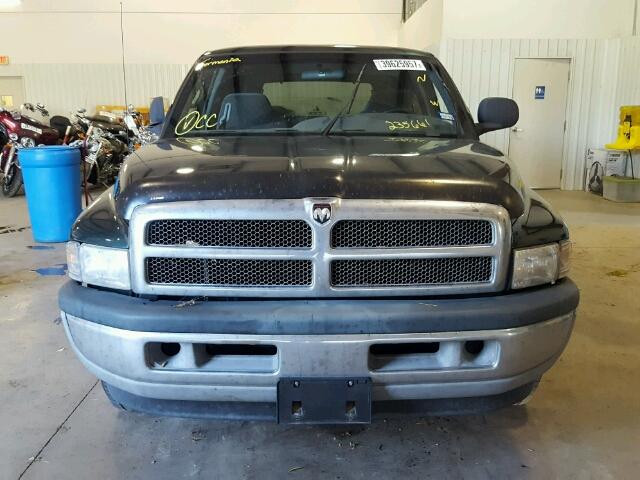 3B7HC13Z0XG235661 - 1999 DODGE RAM 1500 GREEN photo 9