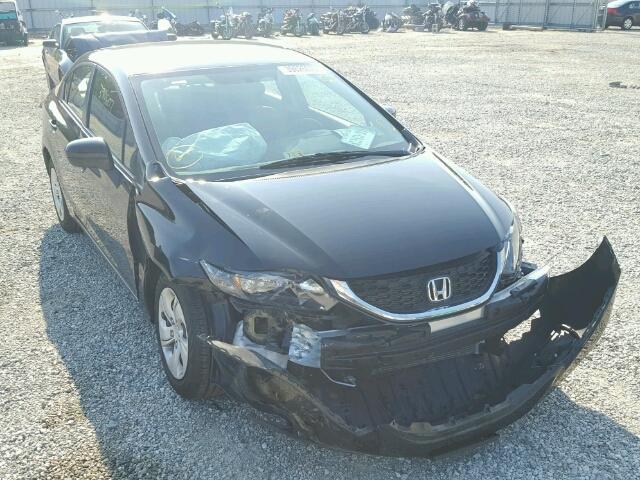 2HGFB2F59EH518972 - 2014 HONDA CIVIC LX BLACK photo 1