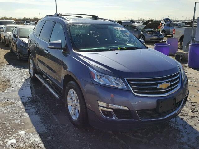1GNKRJKDXDJ168904 - 2013 CHEVROLET TRAVERSE BLUE photo 1