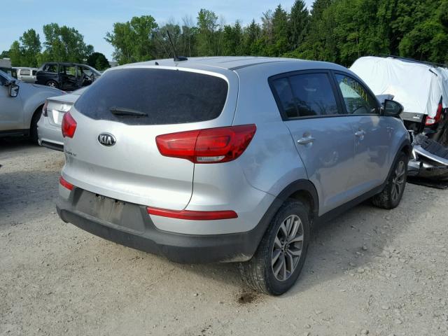 KNDPB3AC9E7662595 - 2014 KIA SPORTAGE B GRAY photo 4