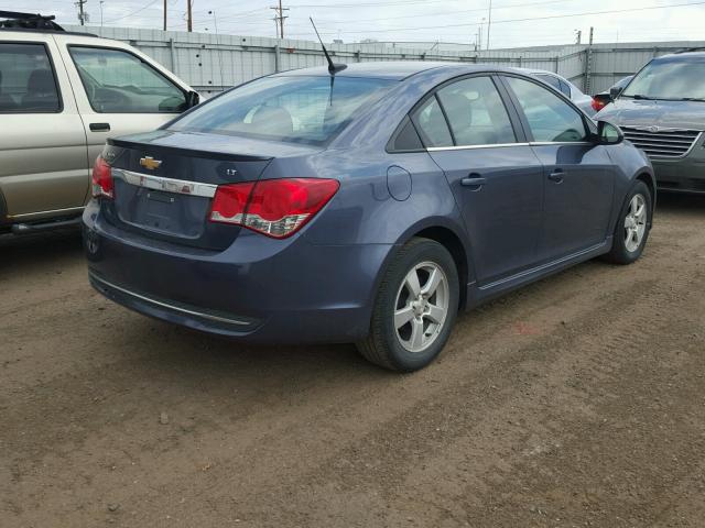 1G1PC5SB5E7275968 - 2014 CHEVROLET CRUZE LT BLUE photo 4