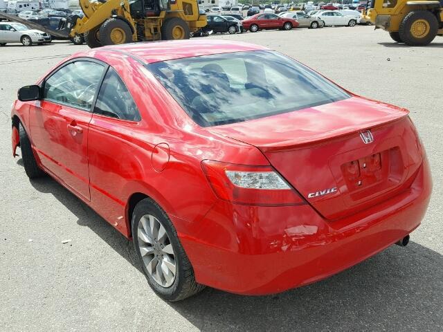2HGFG1B8XBH502108 - 2011 HONDA CIVIC EX RED photo 3
