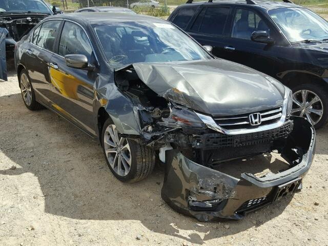 1HGCR2F50EA010581 - 2014 HONDA ACCORD GRAY photo 1