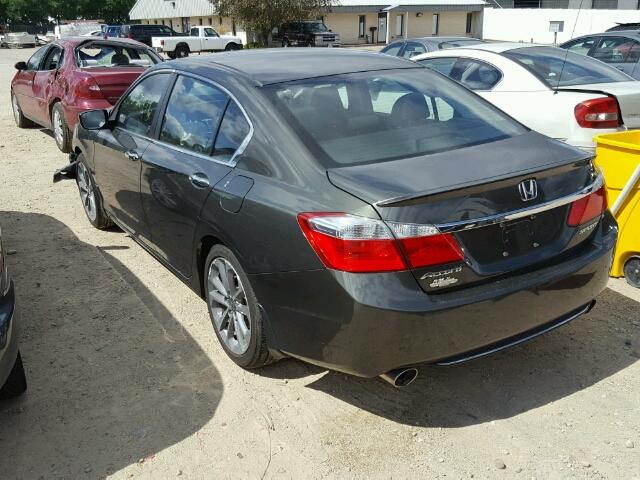 1HGCR2F50EA010581 - 2014 HONDA ACCORD GRAY photo 3