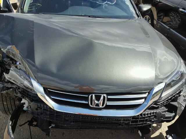 1HGCR2F50EA010581 - 2014 HONDA ACCORD GRAY photo 7