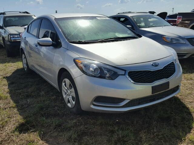 KNAFK4A67G5535657 - 2016 KIA FORTE SILVER photo 1