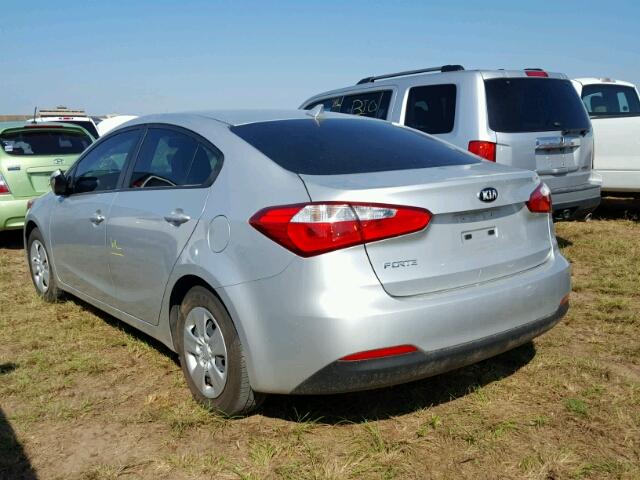 KNAFK4A67G5535657 - 2016 KIA FORTE SILVER photo 3