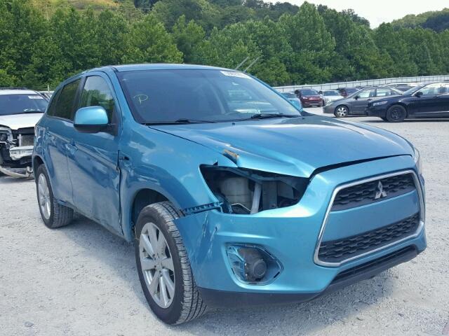 4A4AP3AU2EE016447 - 2014 MITSUBISHI OUTLANDER BLUE photo 1