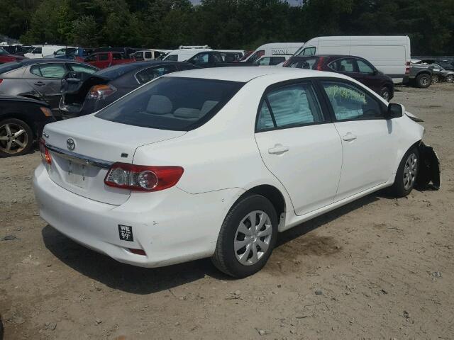 2T1BU4EE6BC552572 - 2011 TOYOTA COROLLA WHITE photo 4