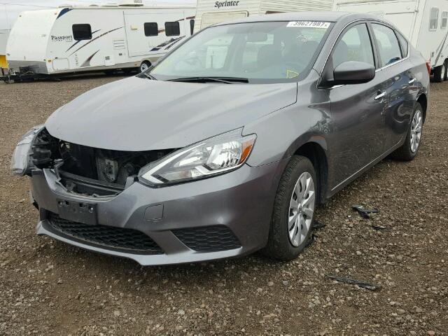 3N1AB7AP5GY250646 - 2016 NISSAN SENTRA S/S GRAY photo 2