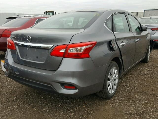 3N1AB7AP5GY250646 - 2016 NISSAN SENTRA S/S GRAY photo 4