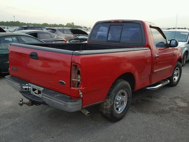 1FTZF1722YKA10614 - 2000 FORD F150 RED photo 4