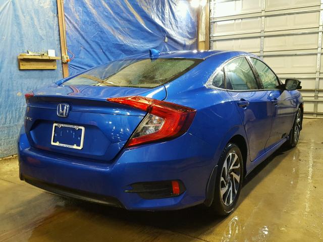 2HGFC2F79HH532003 - 2017 HONDA CIVIC EX BLUE photo 4