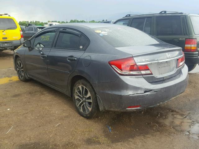 19XFB2F9XDE045675 - 2013 HONDA CIVIC EXL 灰色 照片 3