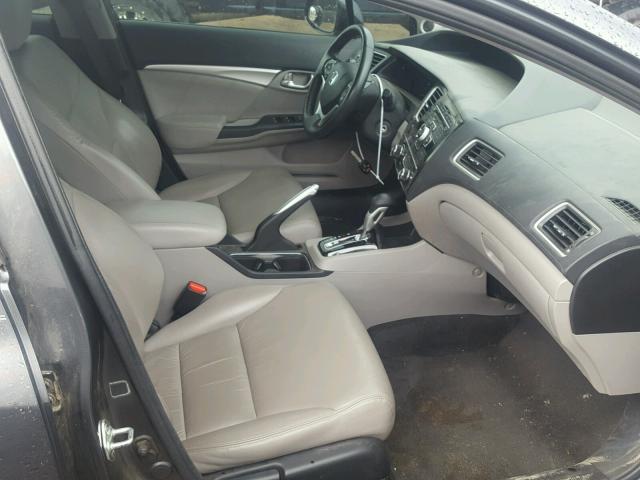 19XFB2F9XDE045675 - 2013 HONDA CIVIC EXL 灰色 照片 5