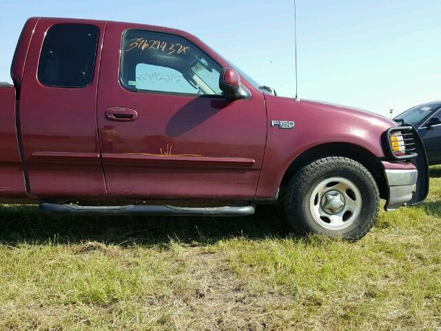 1FTRX17253NA17769 - 2003 FORD F150 MAROON photo 9