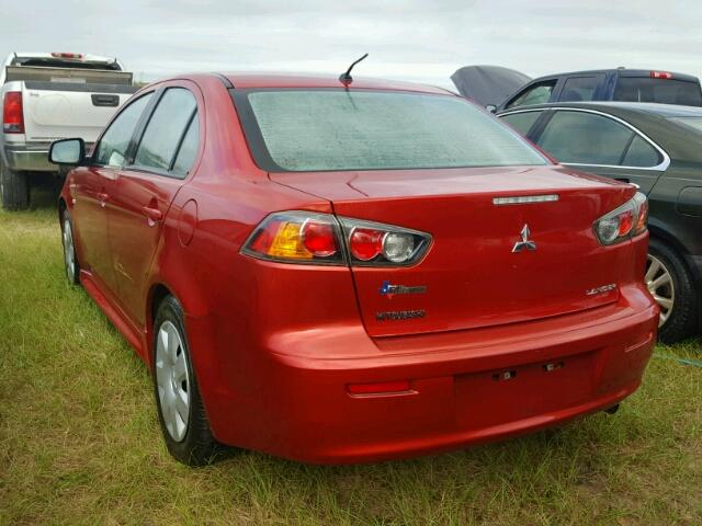 JA32U2FU1BU023946 - 2011 MITSUBISHI LANCER ES/ RED photo 3