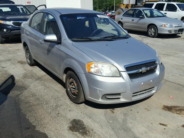KL1TD56E19B357164 - 2009 CHEVROLET AVEO LS SILVER photo 1