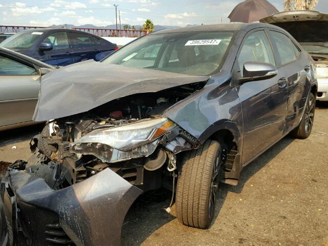 5YFBURHE3HP589919 - 2017 TOYOTA COROLLA L CHARCOAL photo 2