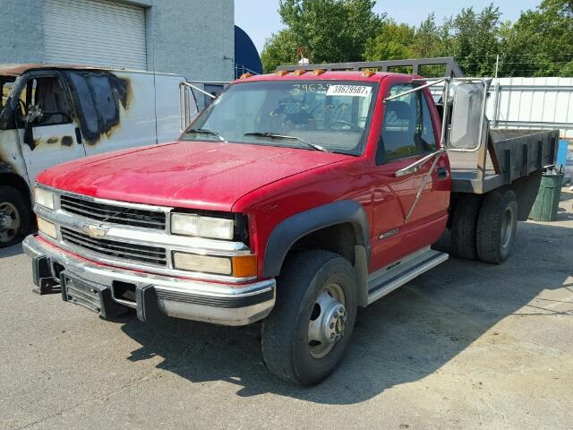 1GBJK34F7RE150030 - 1994 CHEVROLET GMT-400 RED photo 2