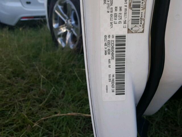 2C3CDXBG0DH684591 - 2013 DODGE CHARGER SE WHITE photo 10