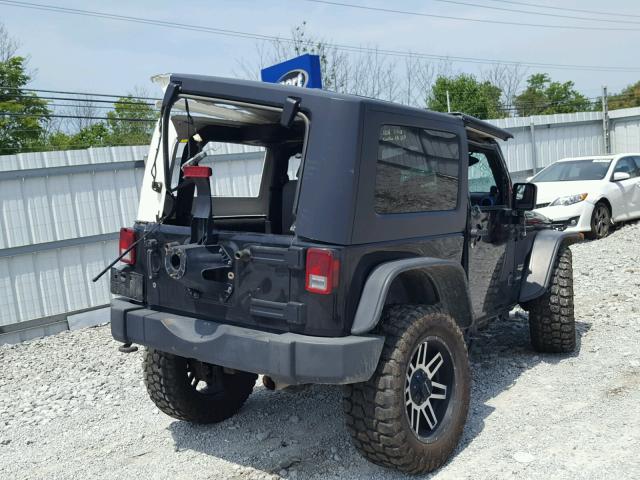 1J4FA54129L741618 - 2009 JEEP WRANGLER S BLACK photo 4