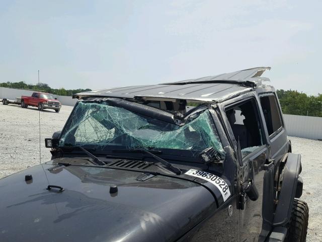 1J4FA54129L741618 - 2009 JEEP WRANGLER S BLACK photo 9