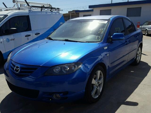 JM1BK123251225490 - 2005 MAZDA 3 S BLUE photo 2