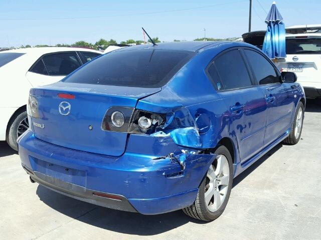 JM1BK123251225490 - 2005 MAZDA 3 S BLUE photo 4