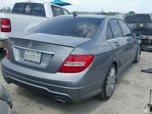 WDDGF5HBXDR288973 - 2013 MERCEDES-BENZ C 350 GRAY photo 4